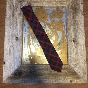 A red and blue necktie set extra long